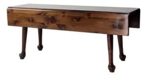 Early American Style Drop Leaf Dining Table Circa 1950s