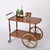 Mid-Century Italian Mahogany and Brass Serving Bar Cart, 1960s For Sale - Image 11 of 18