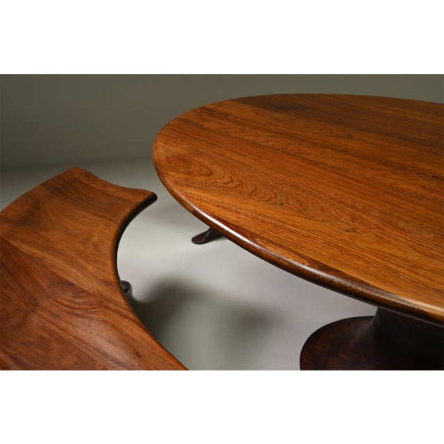 Oval Dining Set by Marc Van Rampeberg for Rampelberg Designs, 1990s, Set of 3 For Sale - Image 7 of 10