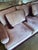 Dusty Rose Velvet Sofa With Samuel & Sons Burgundy Brush & Bullion Fringe Trim For Sale - Image 9 of 10