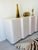 Vintage 1980s Post Modern Sculpted Front 5 Door Credenza Cabinet Hollywood Regency / Modern Style For Sale - Image 10 of 15