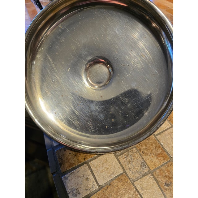 Mid 20th Century Silver Plated Ice Bucket With Lid For Sale - Image 9 of 9
