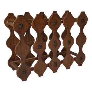 Wooden Wine Rack, 1950s-1960s For Sale