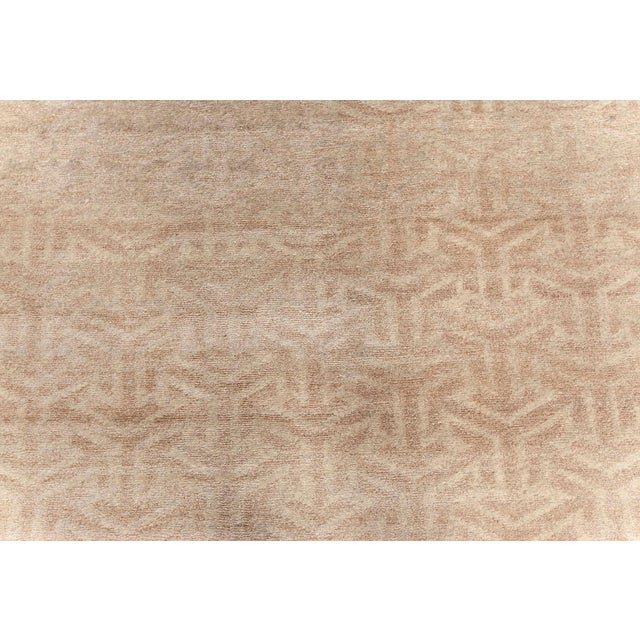 Contemporary Terra Beige Rug in Natural Wool by Doris Leslie Blau For Sale In New York - Image 6 of 7
