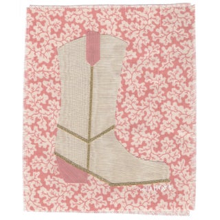 Lula the Cowboy Boot by Willa Heart in Brimfield Black Frame, Mini Art Print For Sale