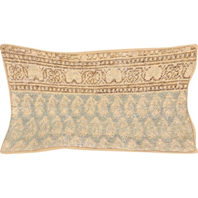 1940s Persian Melayer Pillow. Hand Sewn using fragments of Melayer carpets. Fiber fill. 523192