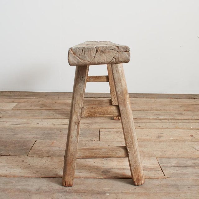 Antique Reclaimed Rustic Wooden Hallway Pig Bench -Dc For Sale - Image 6 of 9