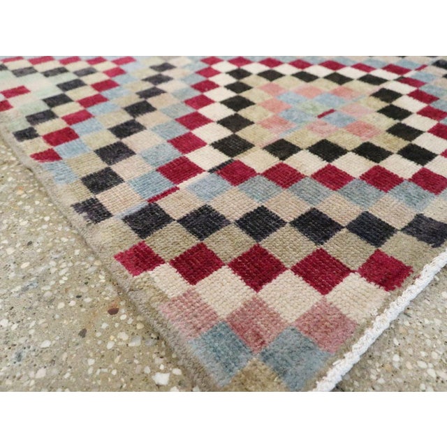 Galerie Shabab Collection Mid-20th Century Turkish Anatolian Small Runner For Sale - Image 9 of 10