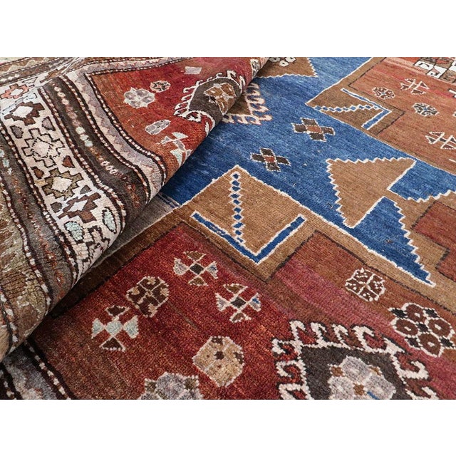 Galerie Shabab Collection Mid-20th Century Caucasian Kazak Tribal Rug For Sale - Image 10 of 10