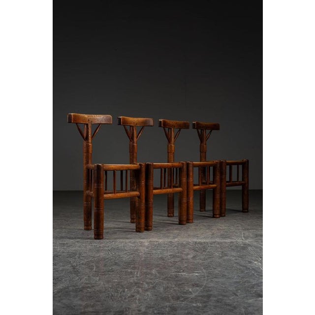 Swedish Tripod Chairs, 1960s, Set of 4 For Sale - Image 11 of 13