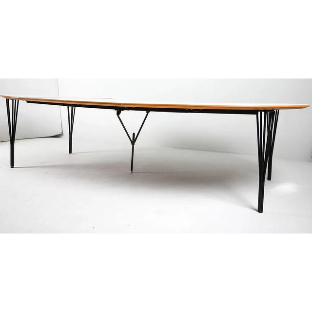 Wood Late 20th Century Piet Hein & Arne Jacobsen Phoenix Dining Table For Sale - Image 7 of 11