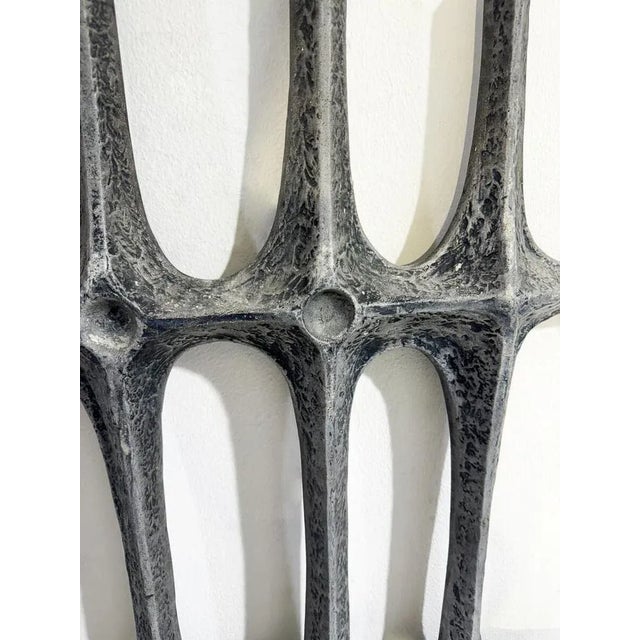 Mid-Century Modern Wrought Iron Wall Decoration, 1960s For Sale - Image 3 of 5