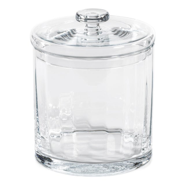Blendon Optic Glass Bonbonniere, Small For Sale