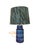 Mid-Century Modern Danish Blue and Green Ceramic Table Lamp by Lyskær Belysning, 1960s For Sale - Image 4 of 12