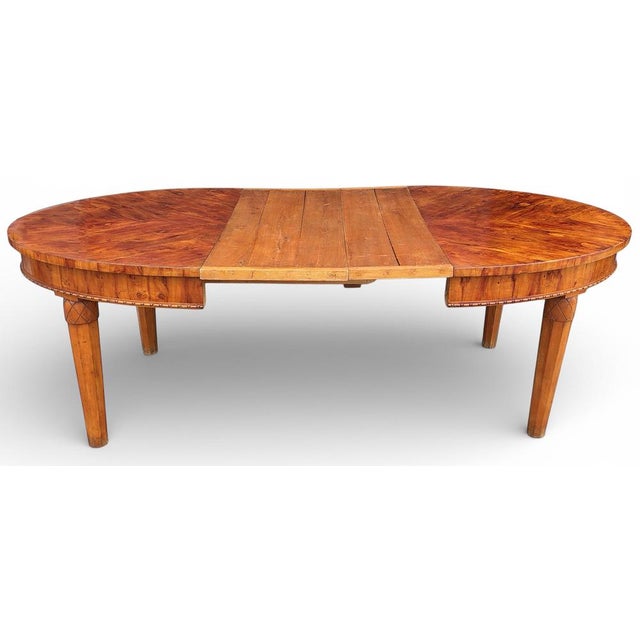 Wood Extendable Italian Walnut Dining Table, 1800s For Sale - Image 7 of 15