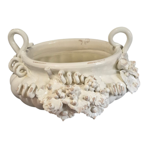 Tuscan Italian Ceramiche i.m.a Grape Vine Center Piece Bowl Cache Pot Planter