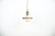Beautiful early Holophane light, constructed out of pressed glass with brass fixture and hook. This piece has an...