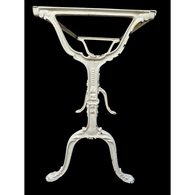 Antique French Cast Iron & Marble Bistro Table, 1900s For Sale - Image 14 of 16