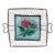 Square Majolica Wire Rose Basket Salins Circa 1890 For Sale