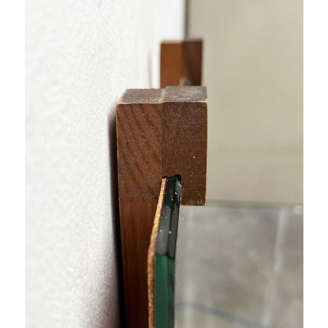 Mid-Century Modern German Teak Wall Mirror, 1960s For Sale - Image 10 of 18