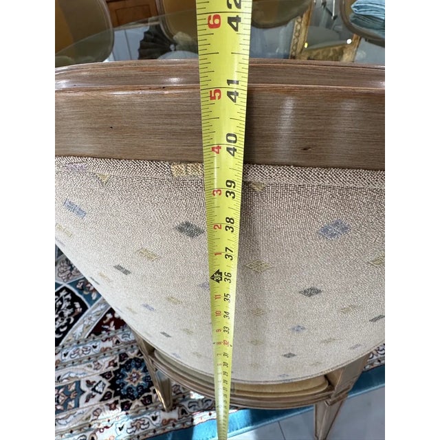 Set of 2 Custom Mohair Dining Chairs With Arms For Sale - Image 10 of 12