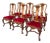 Set of 6 Antique George I Burl Walnut Dining Chairs For Sale