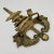 Brass Vintage Large Chinoiserie Brass Pagoda Door Knocker of Distinction For Sale - Image 8 of 12