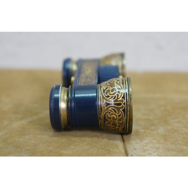 Early 20th Century Antique German Emil Busch Multinett Filigree Opera Glasses Original Leather Case For Sale - Image 5 of 12