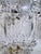 Vintage Neoclassical Brass Tiered Crystal Basket Chandelier For Sale - Image 4 of 9