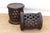 Set of 2, Bamileke Carved Geometric Lattice End Tables For Sale In Los Angeles - Image 6 of 7