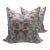 Blush Schumacher Magic Mountain Dragon Pillows- A Pair For Sale