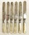 Ivory Antique English Mother of Pearl Knives Circa 1890's - Set of 6 For Sale - Image 8 of 8
