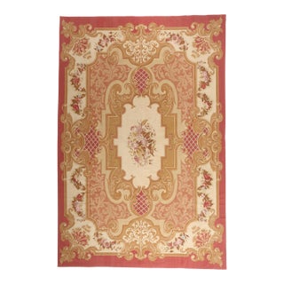 Vintage Chinese Aubusson Rug, 12'00 X 17'11 For Sale
