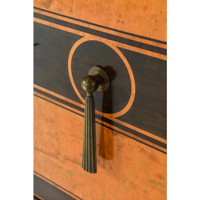 Cabinet in Birch and Lacquer by Otto Schulz, 1930s For Sale - Image 10 of 11