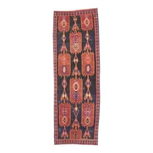 Vintage Persian Azerbaijan Gallery Rug - 04'09 X 13'08