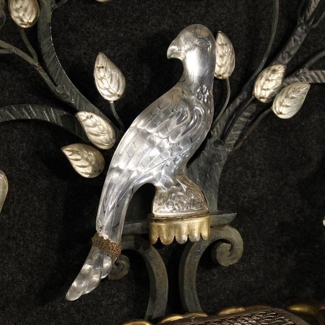 Gray 20th-Century Italian Wall Light by Banci, Florence, 1960 For Sale - Image 8 of 13