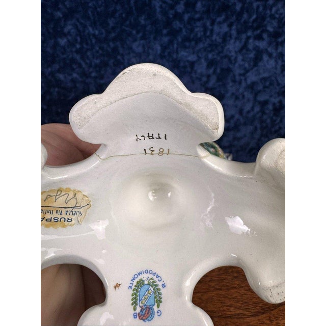 Triptych with Cherubs in Porcelain from Capodimonte, 1930s, Set of 3 For Sale - Image 10 of 11