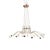 Metal Italian Brass and Spun Aluminum 16 Arms Chandeliers, Circa 1950. A Pair For Sale - Image 7 of 12