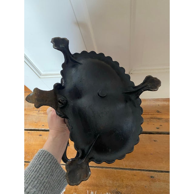 Metal Antique Victorian Ornate Fireplace Tool Set For Sale - Image 7 of 12