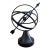 Vintage English Country Iron Black Garden Armillary Sundial For Sale