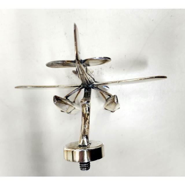 Modern 1930s Supermarine S6b Schneider Trophy Sea Plane Hood Ornament by Rolls Royce For Sale - Image 3 of 12