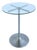 Metal Glass Side Drinks Table, Modern Minimalist, Circa Late 20th Century For Sale