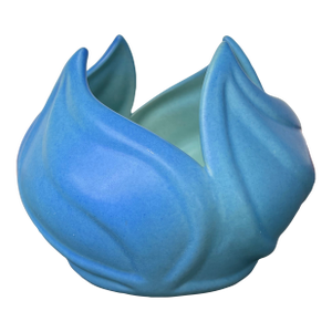 Artus Van Briggle Art Deco Green Glazed Lotus Flower Bud Shaped Art Pottery Bowl