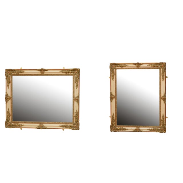 19th Century French Rococo Gilt Wall Mirror, Gesso and Glass, 1850 For Sale - Image 10 of 12