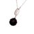 Metal Carved Tahitian Pearl Necklace 18k White Gold 0.03 TCW Certified For Sale - Image 7 of 8