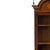 Furniture - Writing Desk. 20th-century Portuguese style; made of mahogany wood. Upper section with glass door and two...