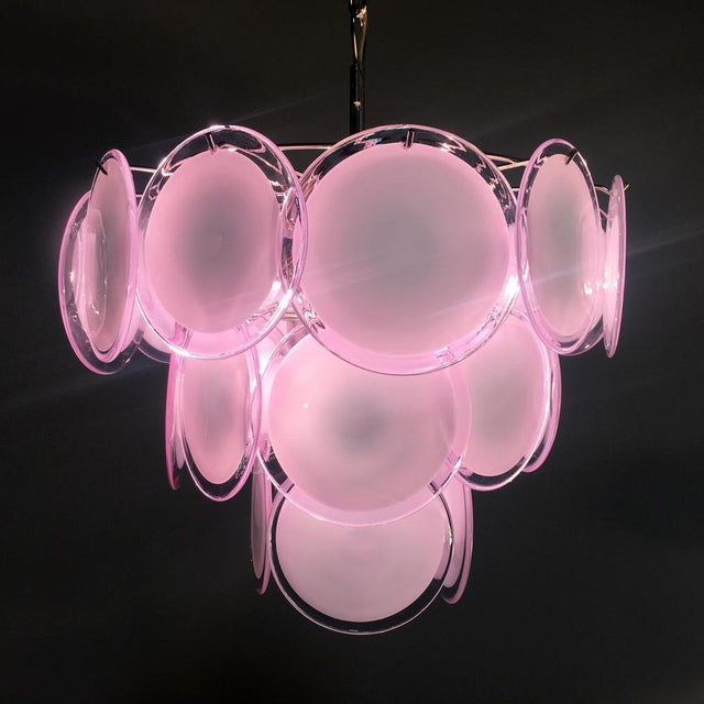 Murano Glass Chandelier by Vistosi For Sale - Image 9 of 16