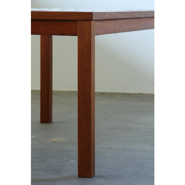 Danish Teak Coffee Table with Ceramic Tile Top, 1960s For Sale - Image 6 of 12