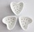 Mid 20th Century Vintage French White Ironstone Heart Dishes Cheese Molds - Set of 3 For Sale - Image 5 of 5