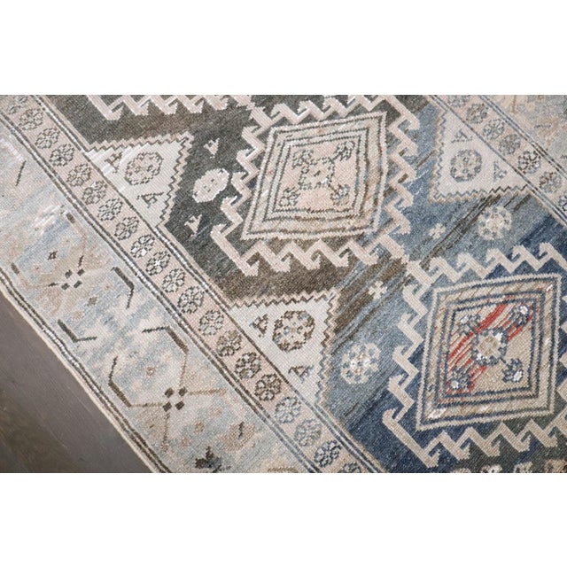 Early 20th Century Antique Persian Geometric Throw Rug - 3'1" x 5'4" For Sale - Image 5 of 6
